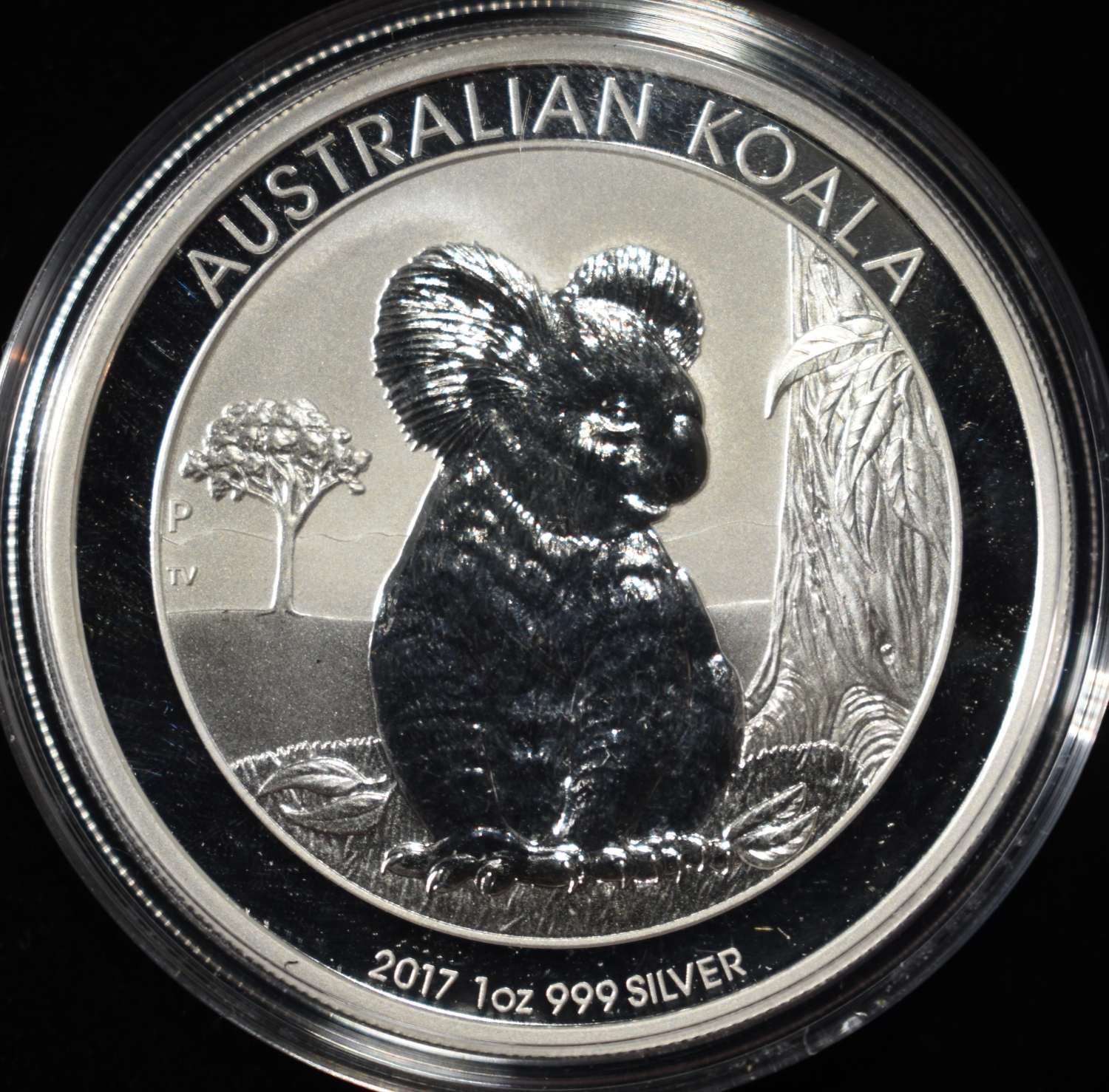 2017-P AUSTRALIAN KOALA 1 OZ .999 SILVER ROUND