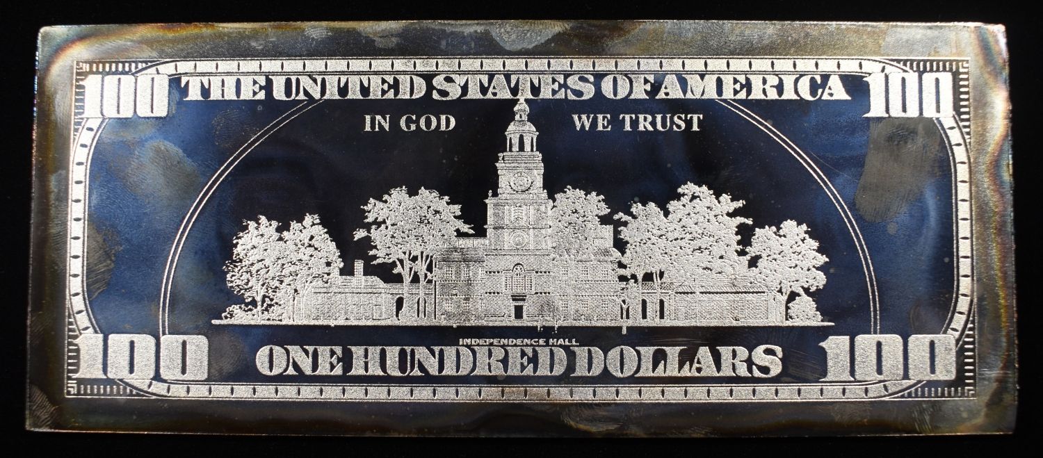 2000 $100 4 OZ .999 SILVER NOTE