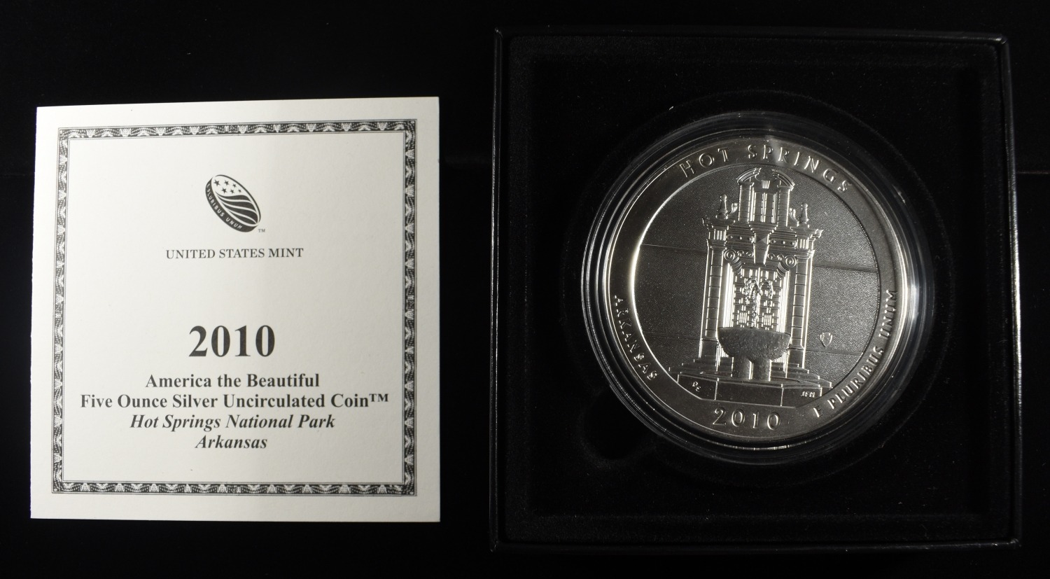 2010-P AMERICA THE BEAUTIFUL 5OZ .999 SILVER ROUND