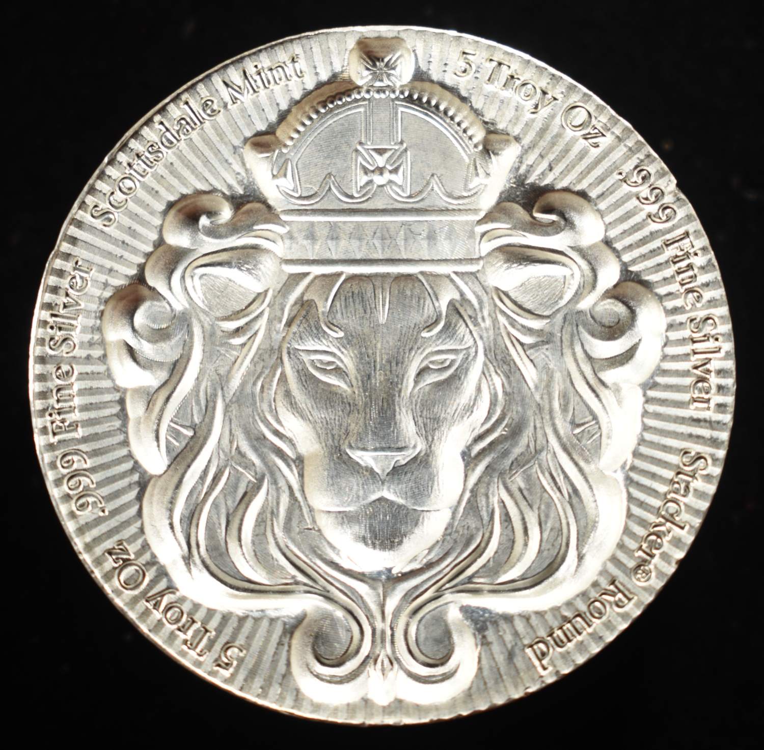 SCOTTSDALE STACKER 5 OZ 0.999 SILVER ROUND