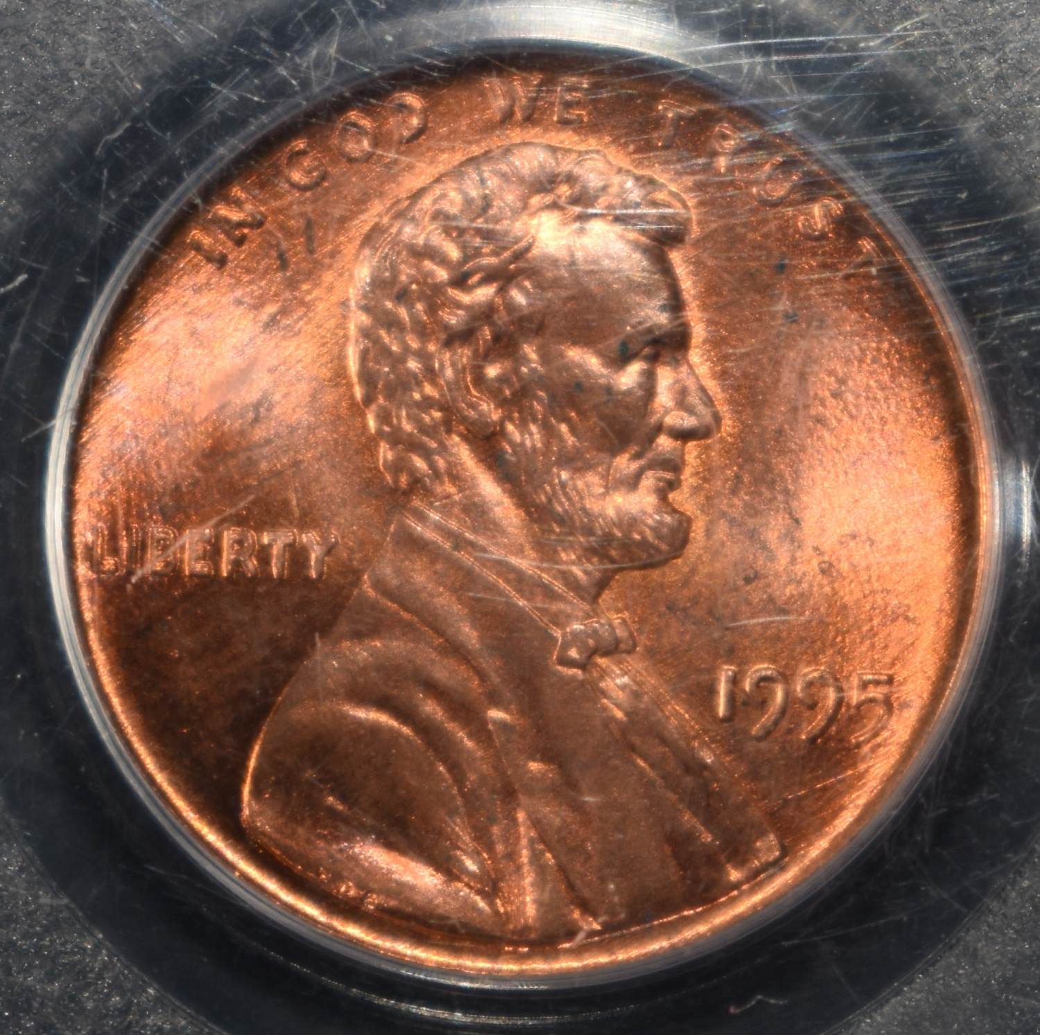 1995 LINCOLN CENT DOUBLE DIE PCGS MS-66 RD