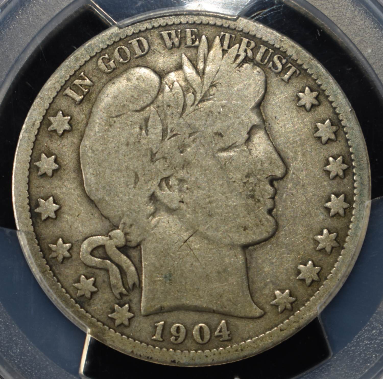 1904-S BARBER HALF DOLLAR PCGS VG-8
