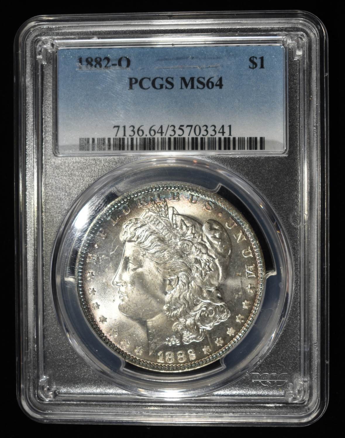 1882-O MORGAN DOLLAR PCGS MS-64