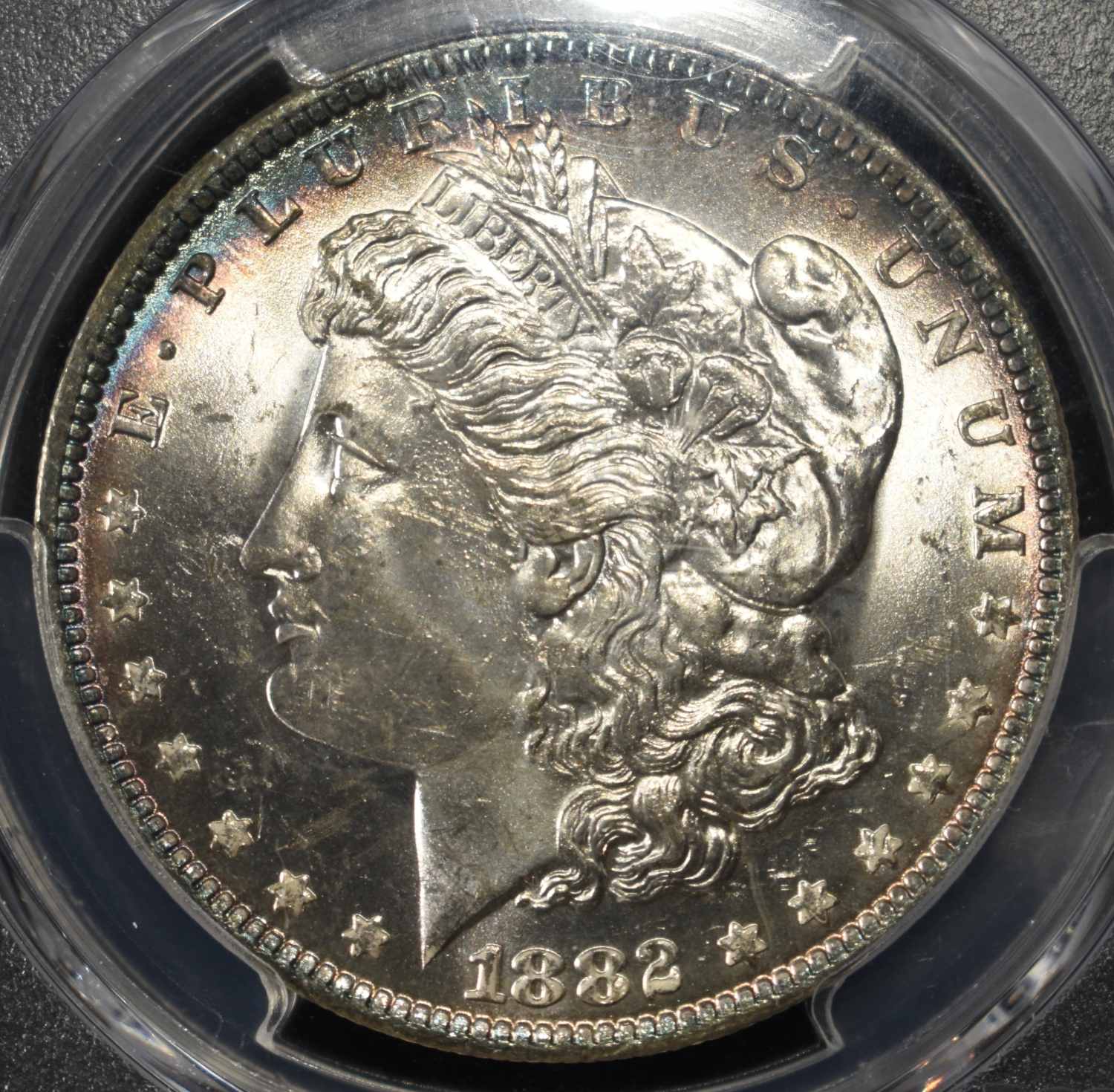 1882-O MORGAN DOLLAR PCGS MS-64