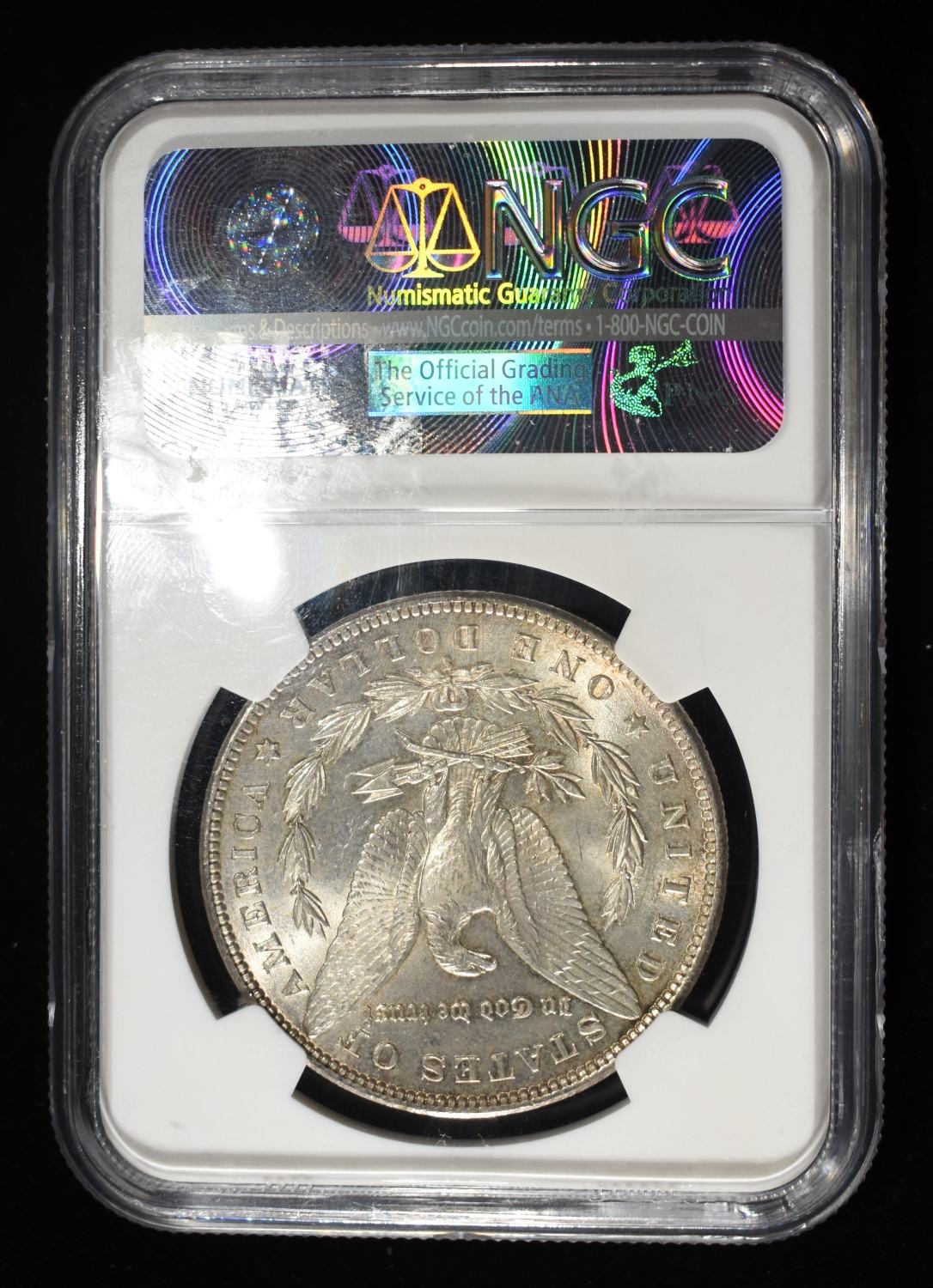 1890-S MORGAN DOLLAR NGC MS-63+