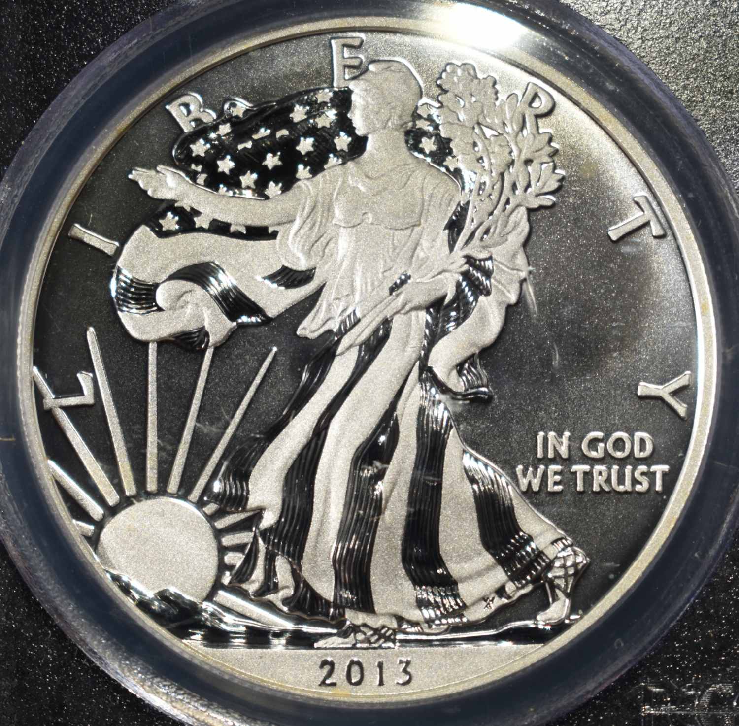 2013-W ENHANCED SILVER EAGLE PCGS SP-69