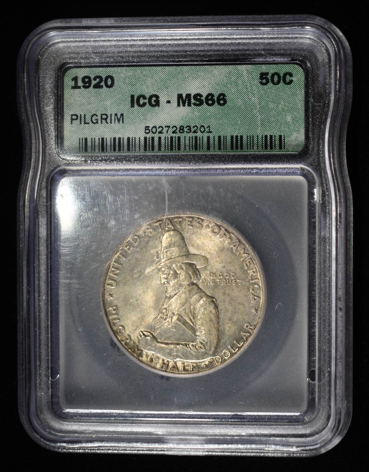 1920 PILGRIM HALF DOLLAR COMMEM ICG MS-66