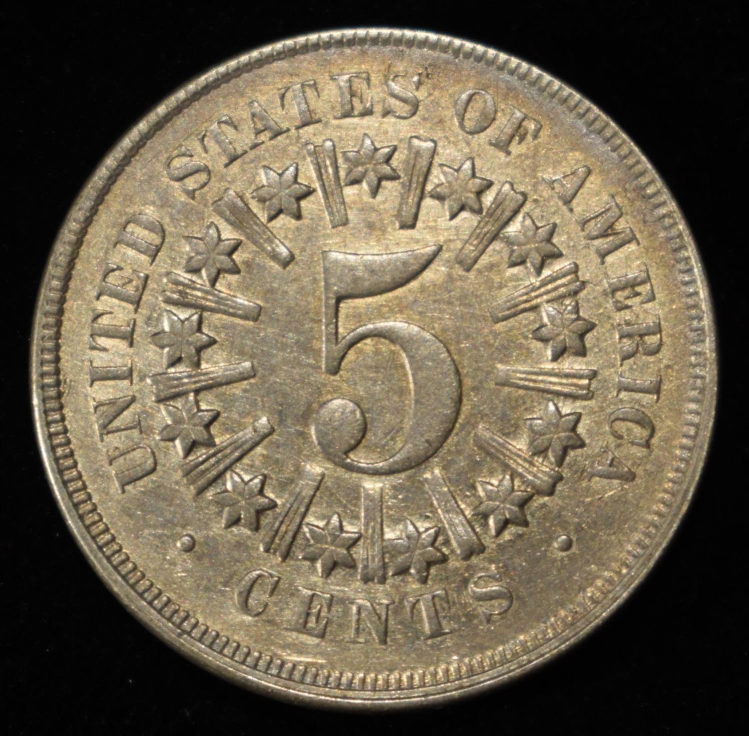 1866 SHIELD NICKEL BU