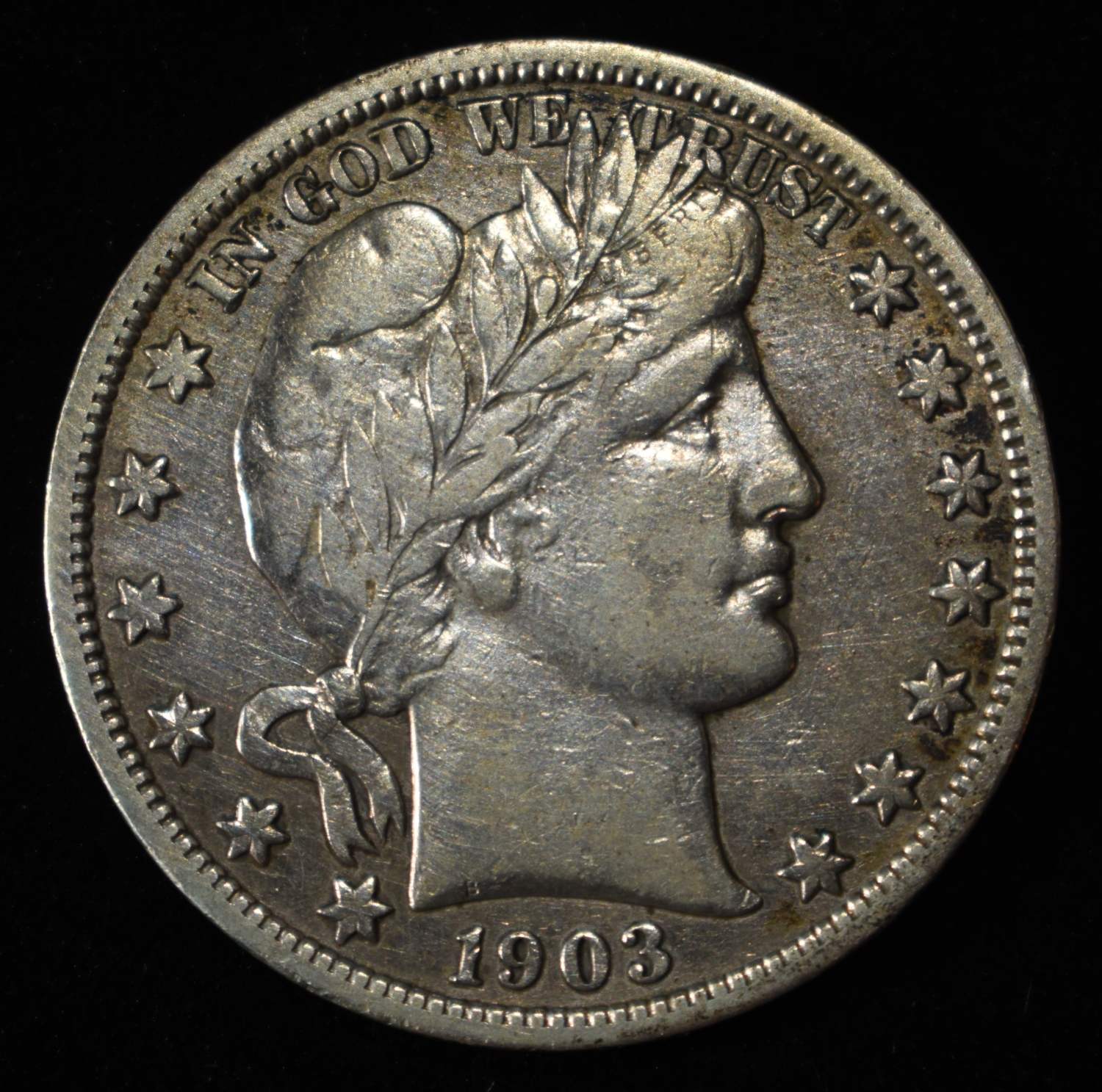 1903-S BARBER HALF DOLLAR XF
