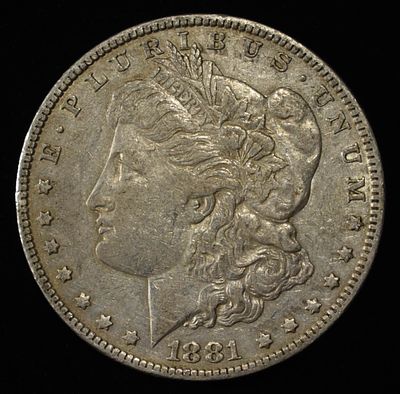 1881-O MORGAN DOLLAR. WEEKLY COIN & CURRENCY AUCTIONS ESTIMATE $80 - $120.