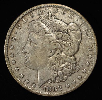 1882-O MORGAN DOLLAR. WEEKLY COIN & CURRENCY AUCTIONS ESTIMATE $75 - $100.