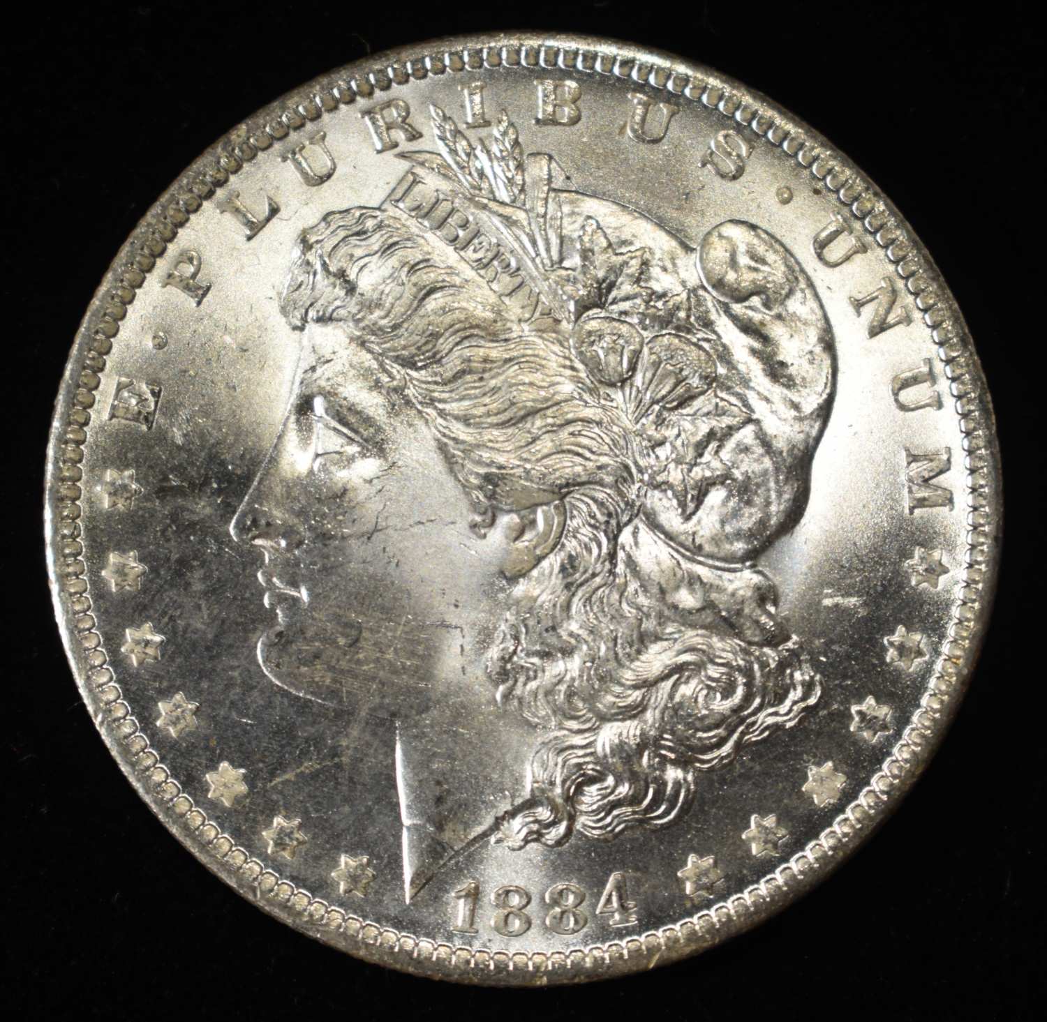1884-O MORGAN DOLLAR CH BU