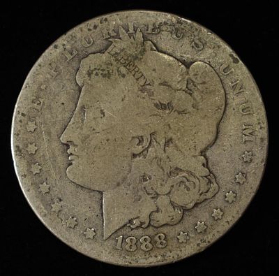 1888 MORGAN DOLLAR. TOP RATED AUCTION HOUSE ESTIMATE $75 - $100.