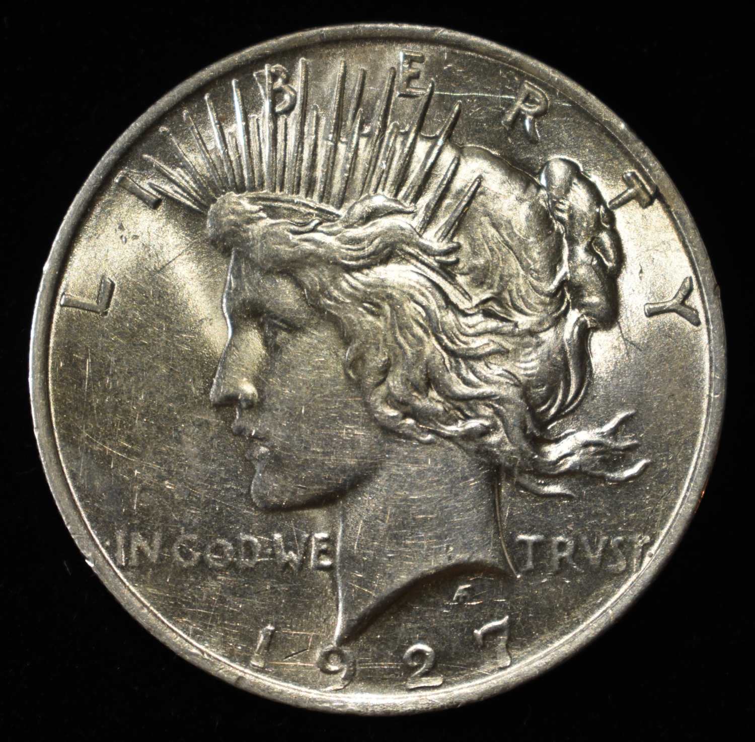 1927-D PEACE DOLLAR BU