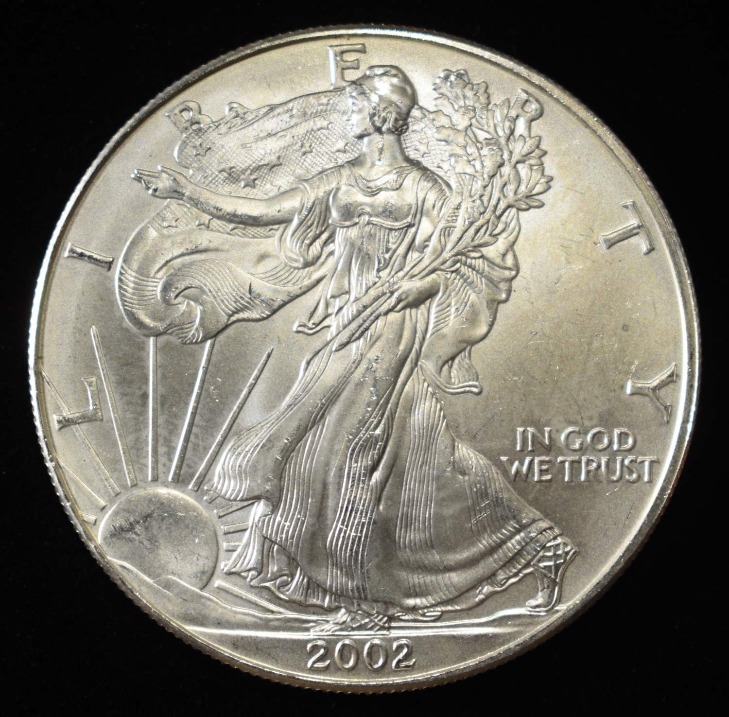2002 AMERICAN SILVER EAGLE