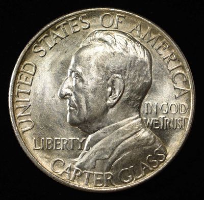 1936 LYNCHBURG COMMEM HALF GEM BU. TOP RATED AUCTION HOUSE ESTIMATE $250 - $300.