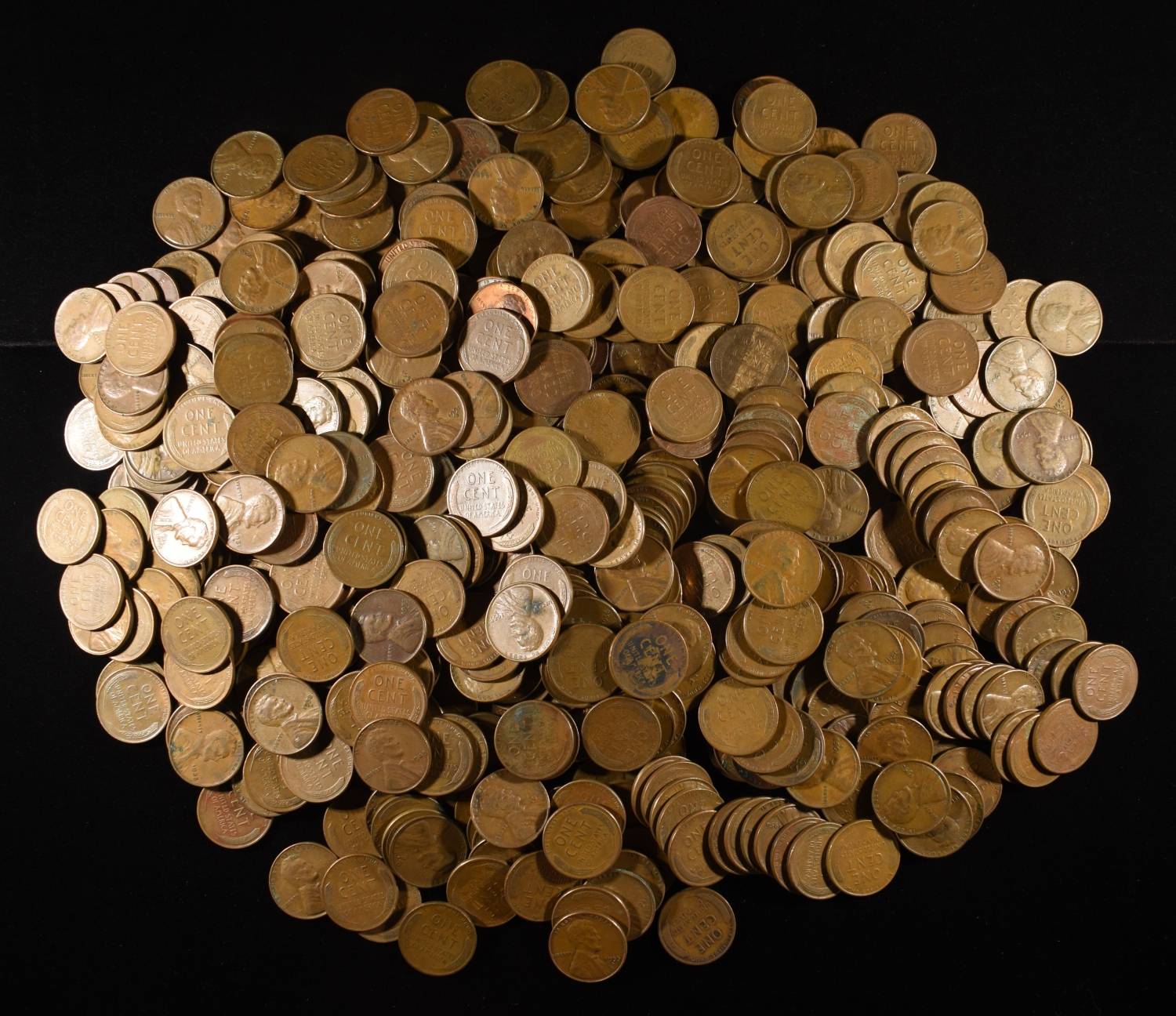 (500) WHEAT CENTS: MIXED DATES
