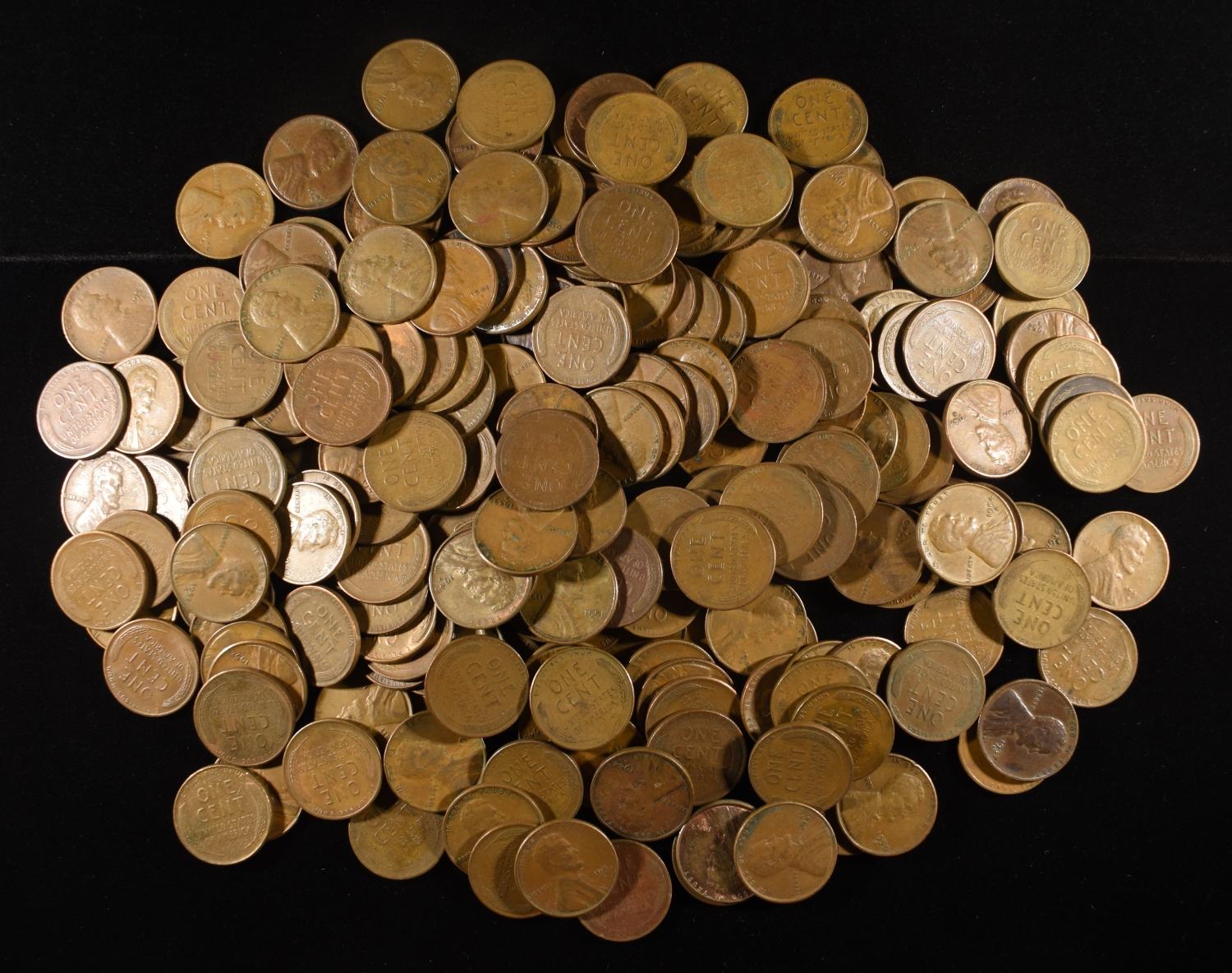200 "S" MINT WHEAT CENTS