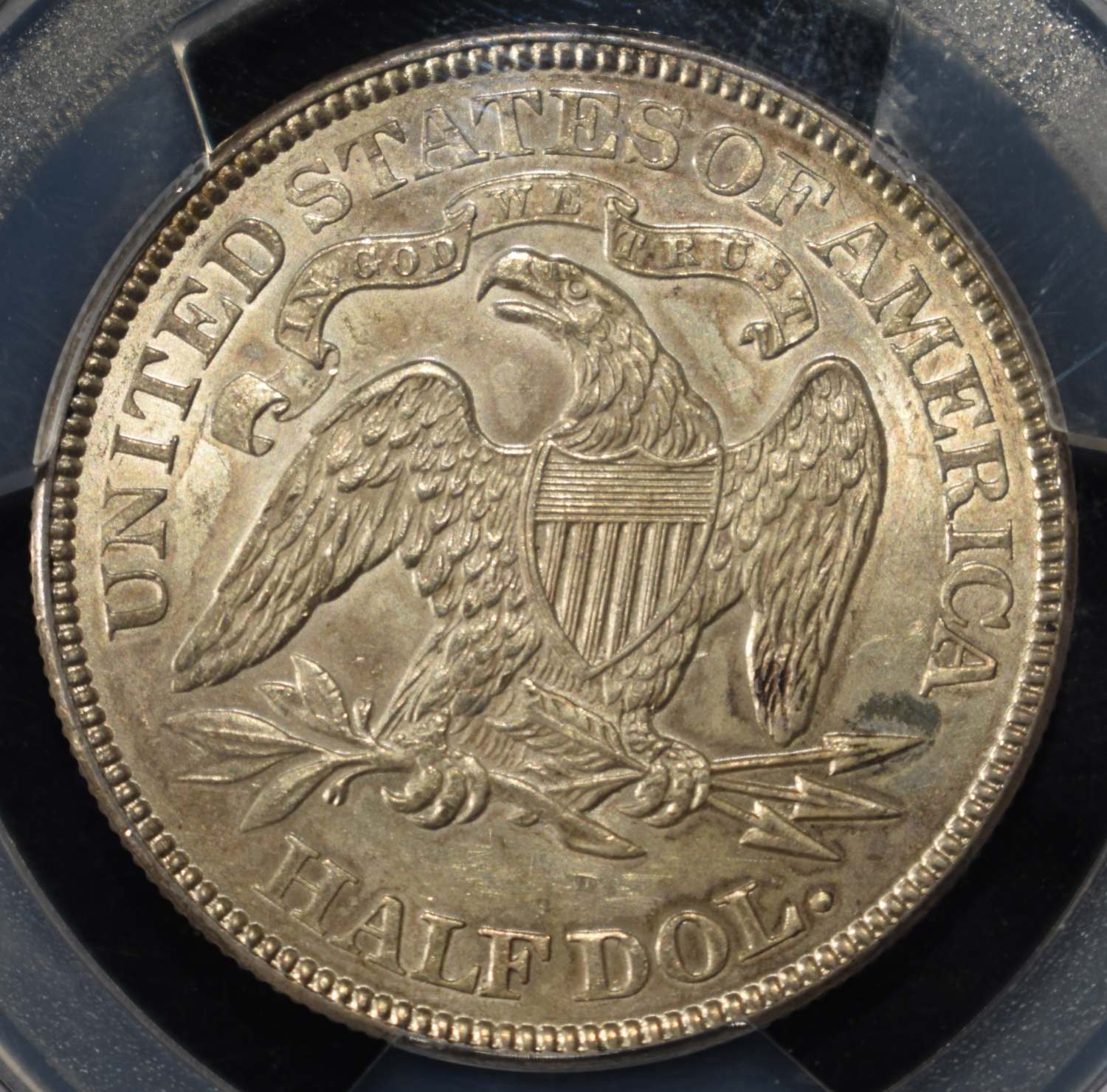 1876 LIBERTY SEATED 50C PCGS MS60