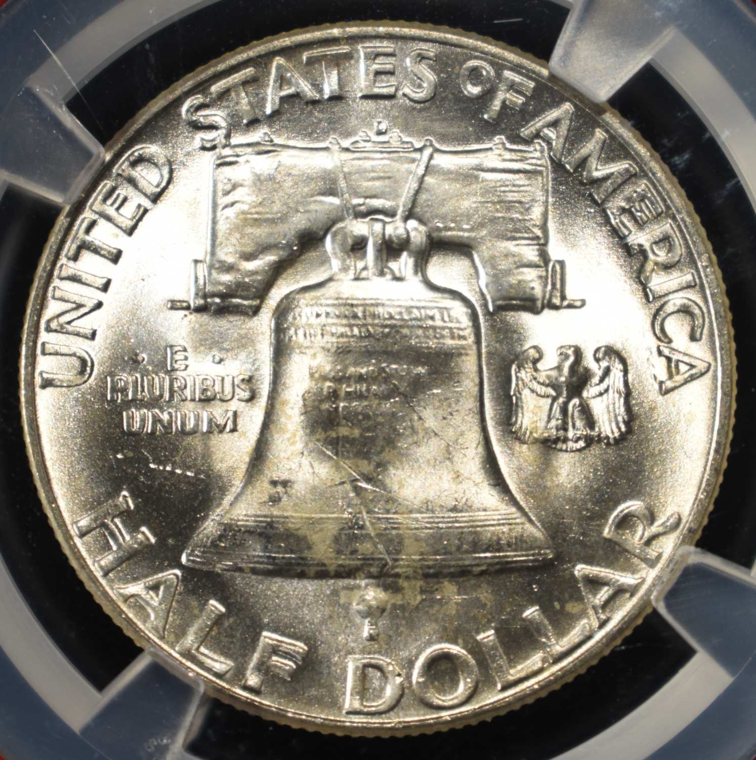 1953-D FRANKLIN HALF DOLLAR NGC MS64