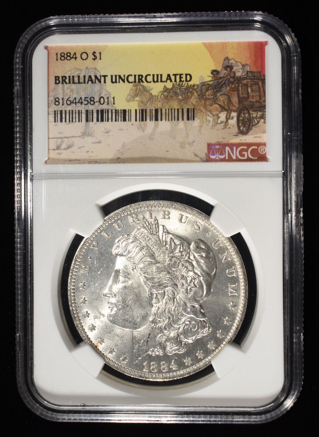 1884-O MORGAN DOLLAR NGC BU