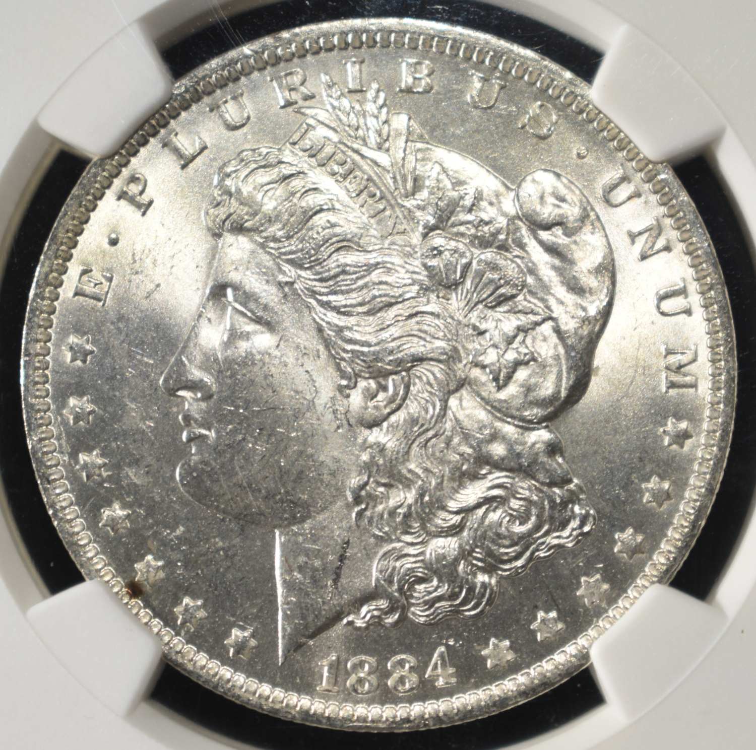 1884-O MORGAN DOLLAR NGC BU