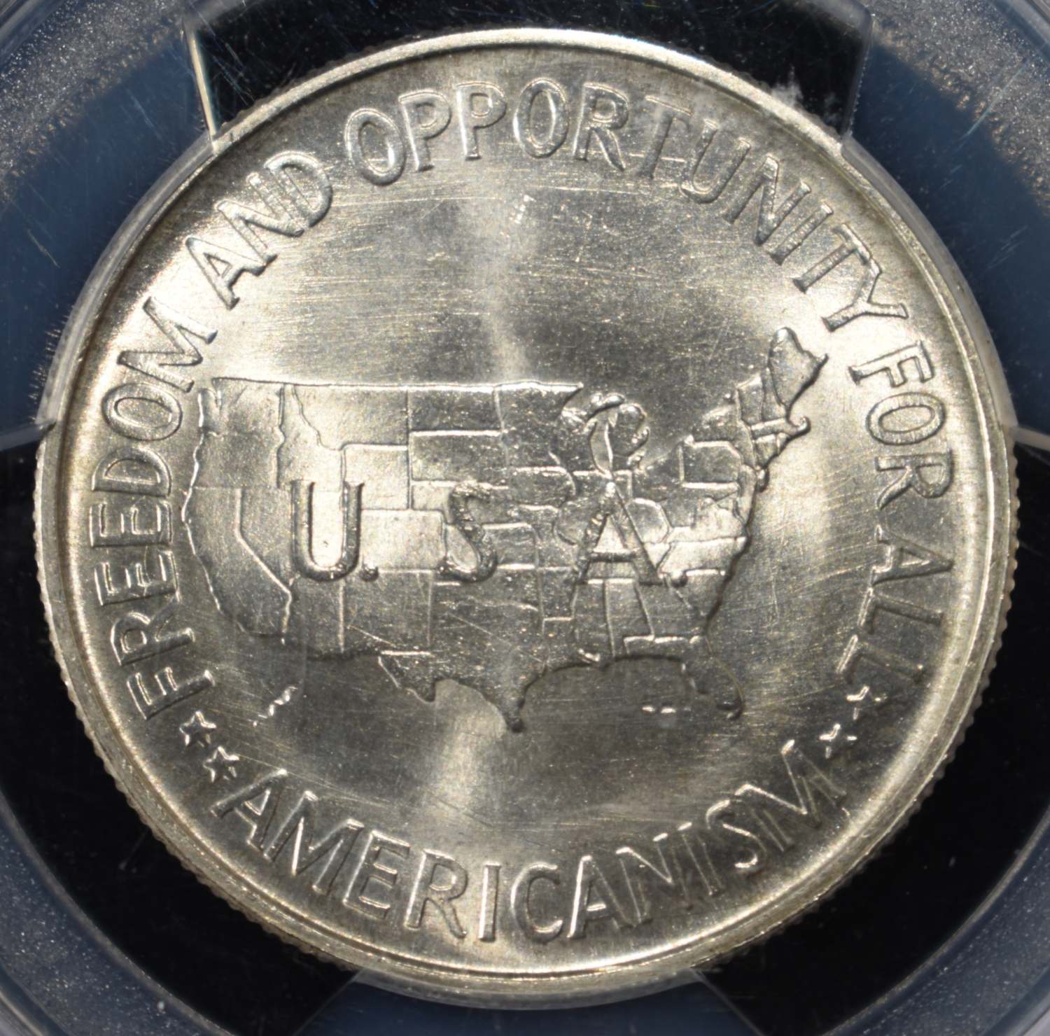 1953 WASHINGTON-CARVER COMMEM HALF PCGS MS-65