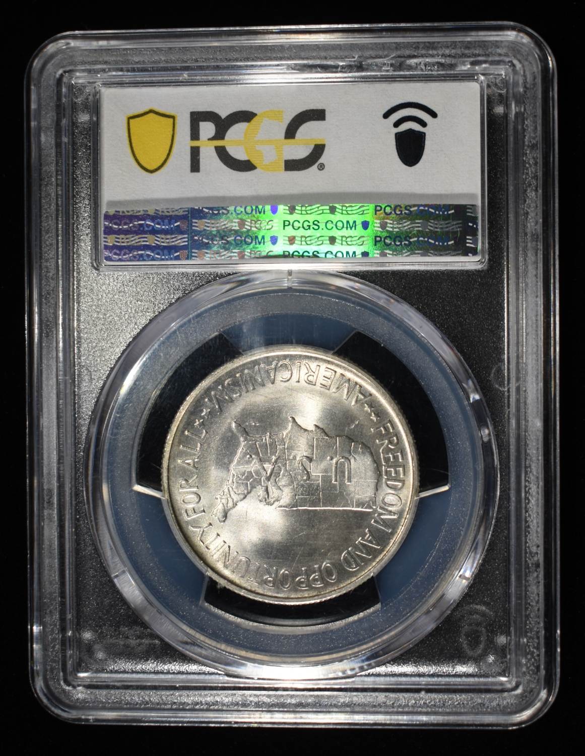 1953 WASHINGTON-CARVER COMMEM HALF PCGS MS-65