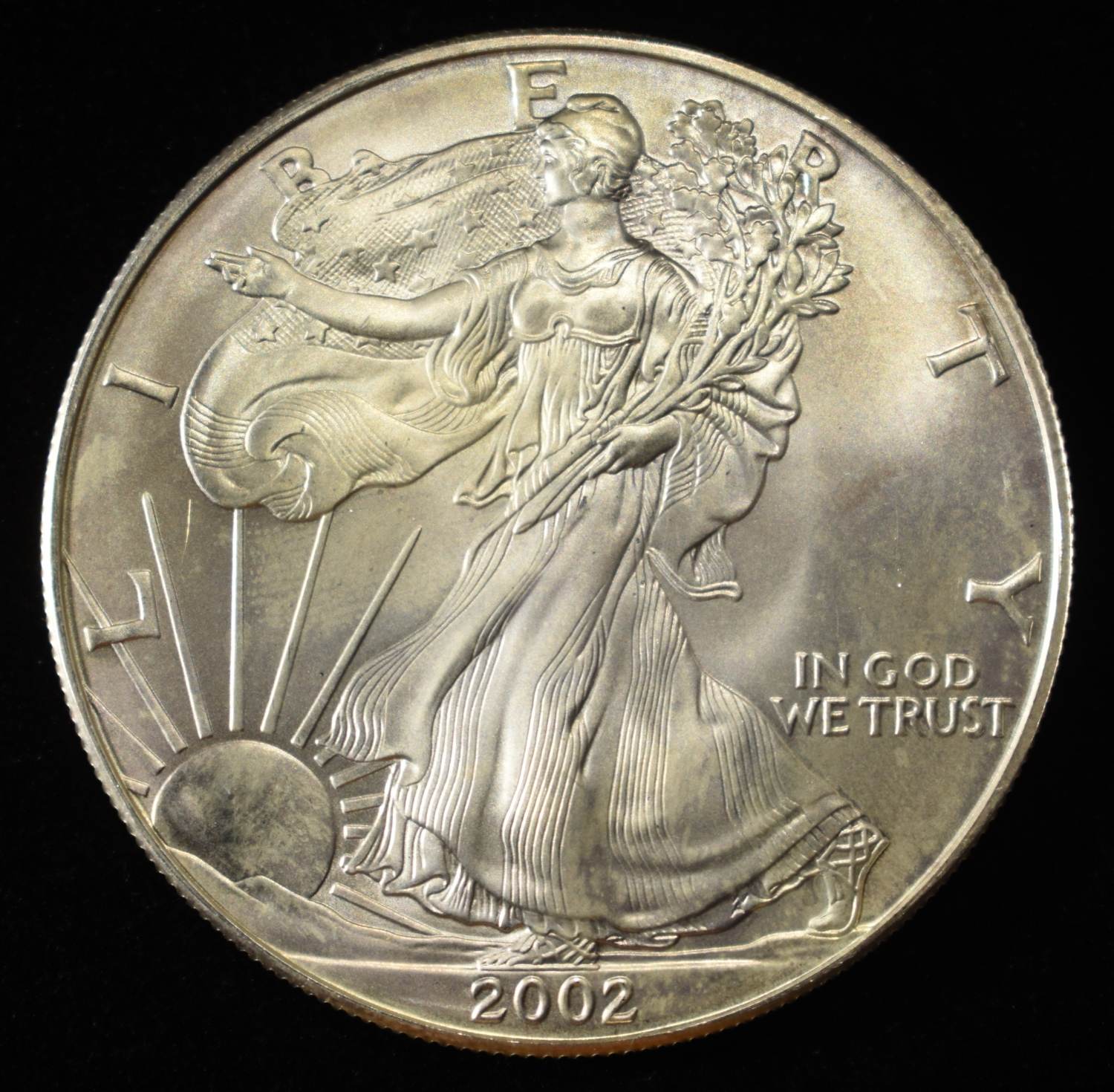2002 AMERICAN SILVER EAGLE