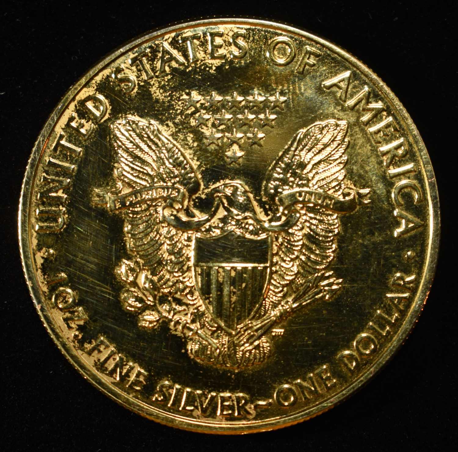 2010 AMERICAN SILVER EAGLE GOLD PLATED
