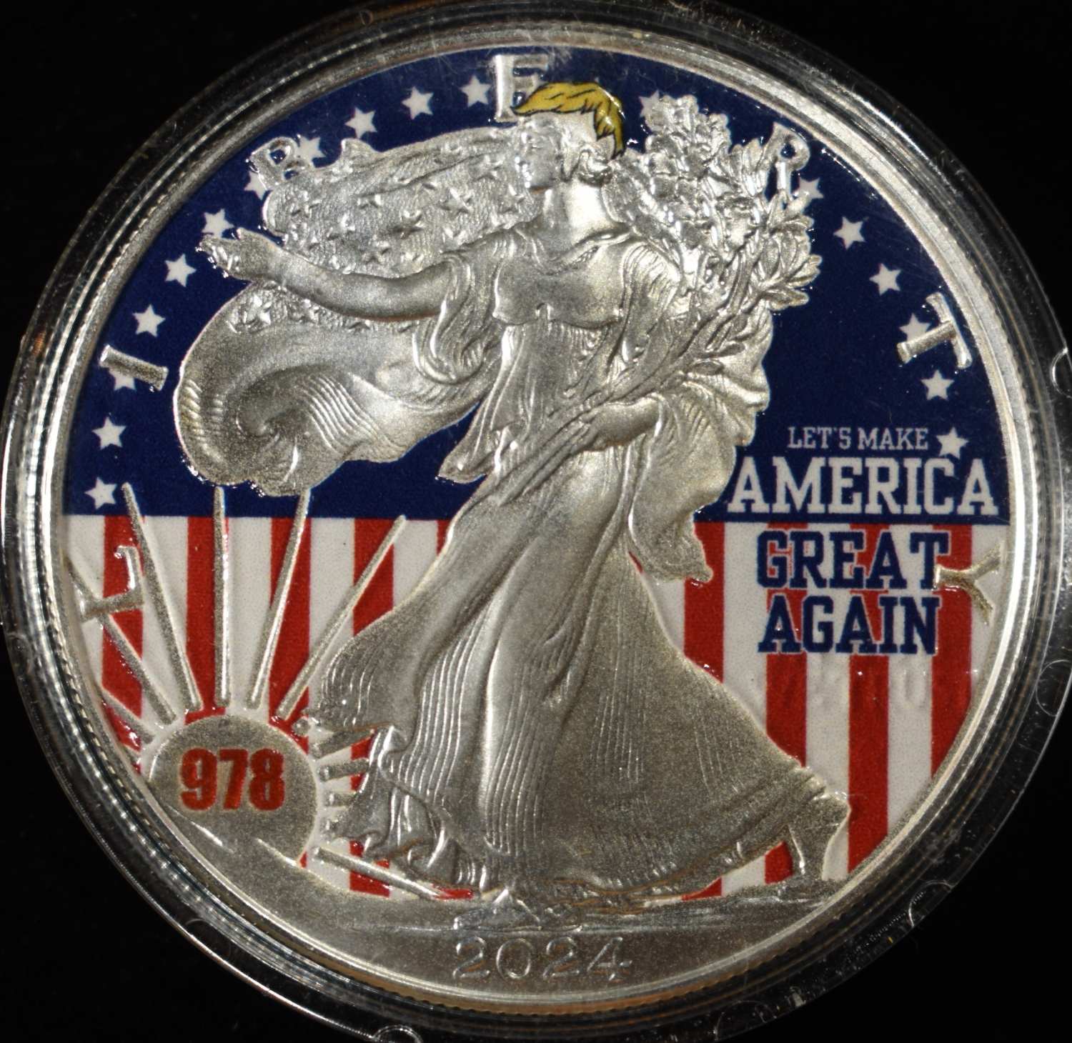 2024 AMERICAN SILVER EAGLE PAINTED