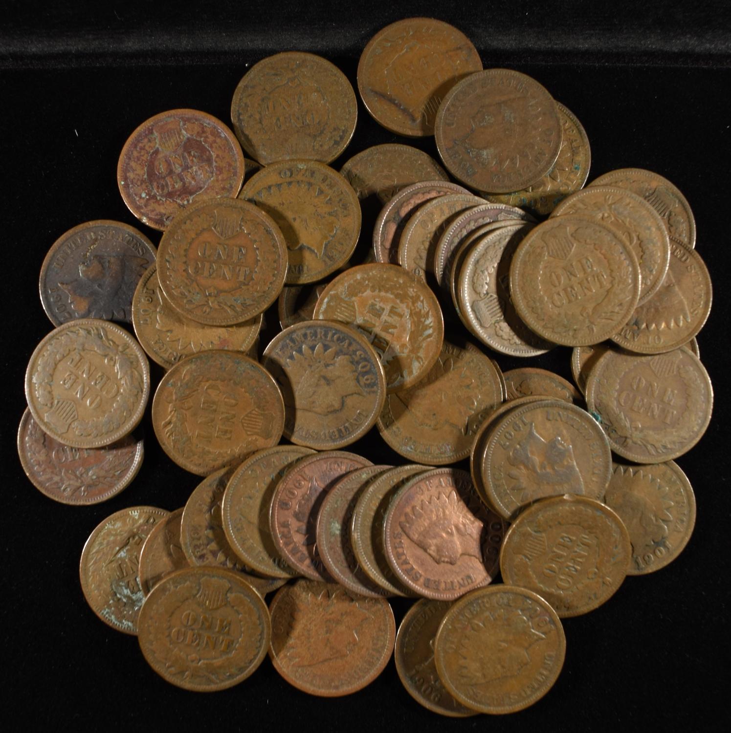 (50) INDIAN CENTS