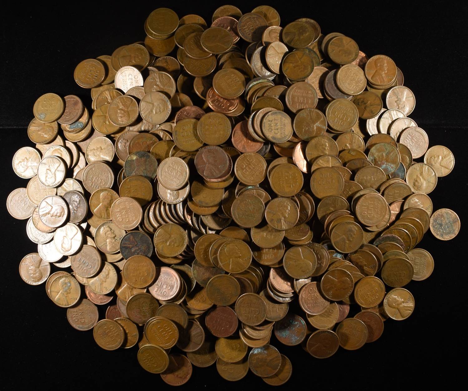 (500) WHEAT CENTS