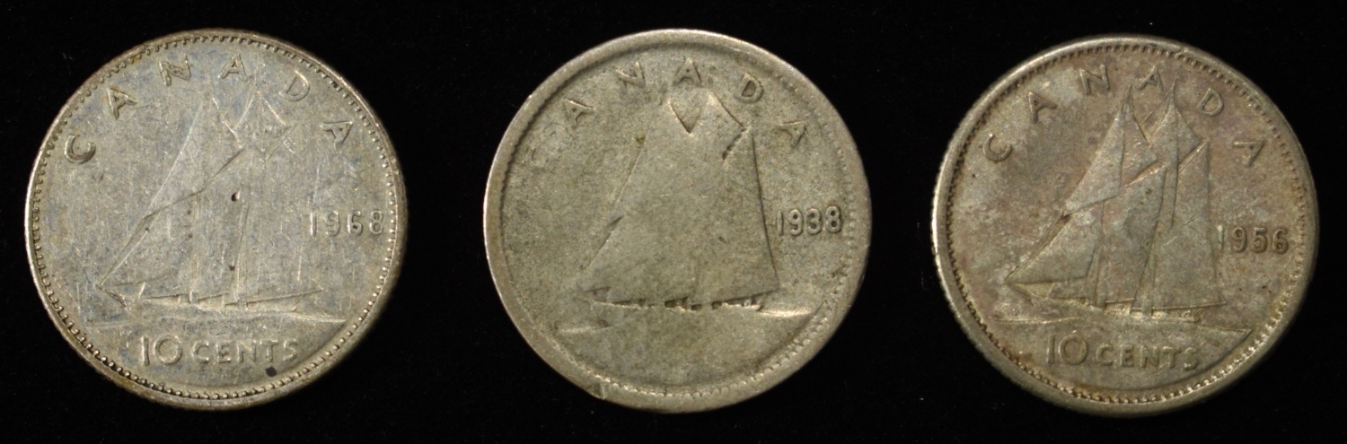 (20) 10C CANADIAN 80% SILVER