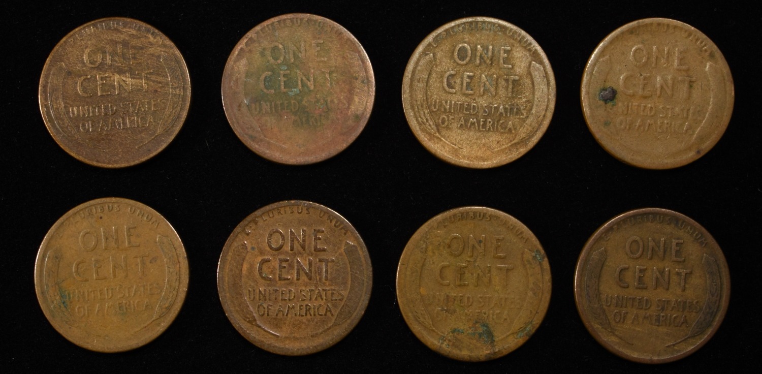 8 NICE EARLY SEMIKEY WHEAT CENTS