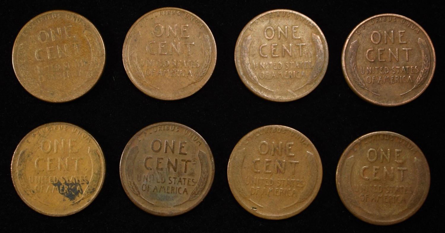 8 NICE EARLY SEMIKEY WHEAT CENTS