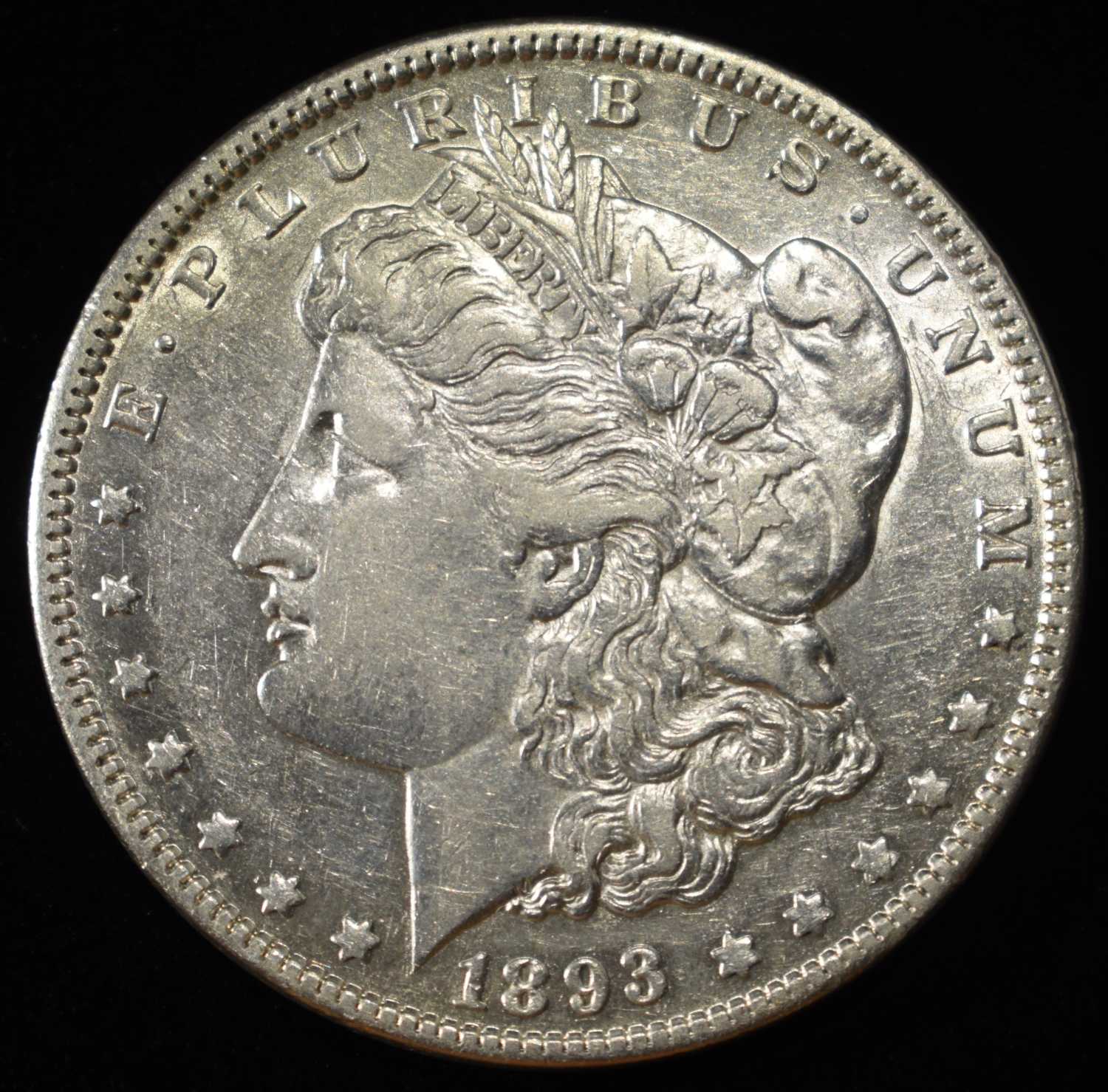 1893 MORGAN DOLLAR CH AU