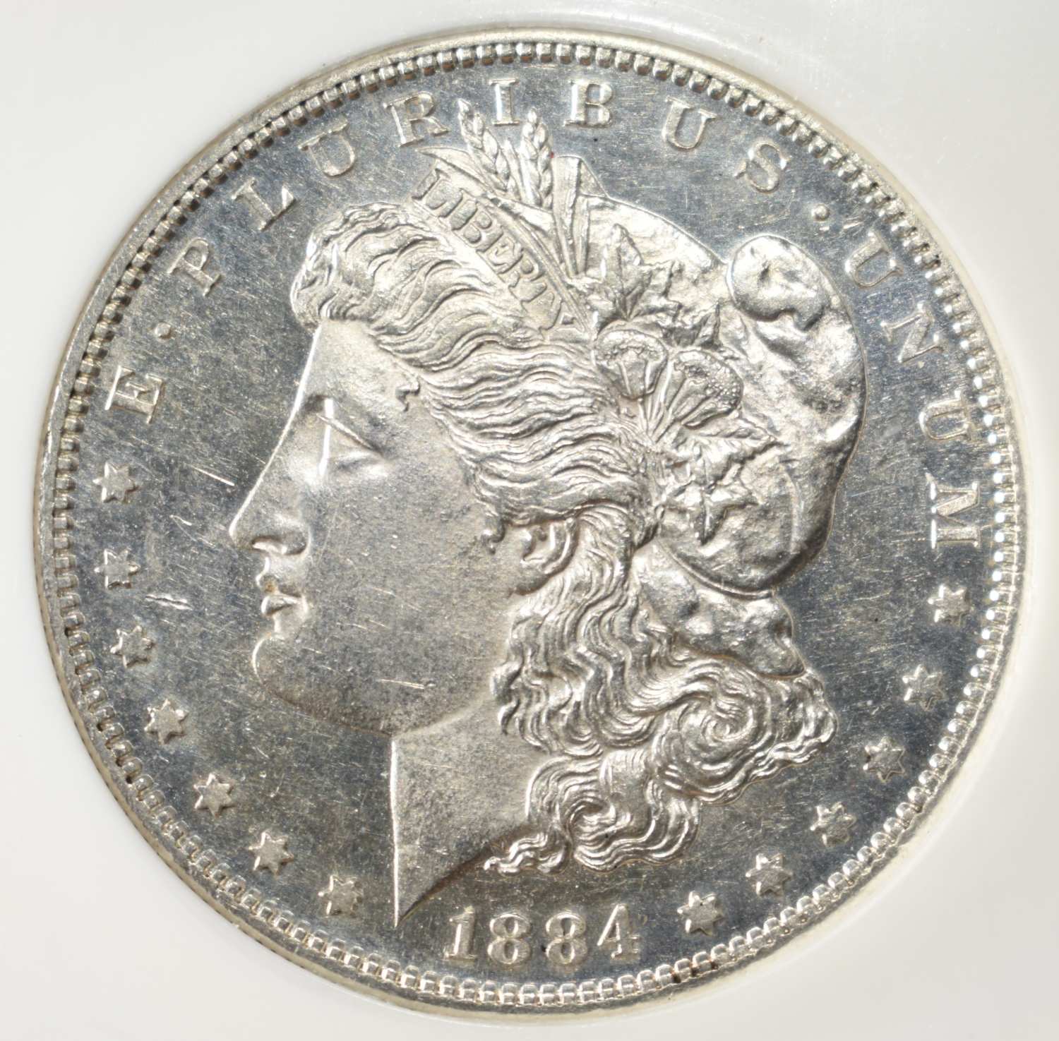 1884-S MORGAN DOLLAR PCI CH BU PL