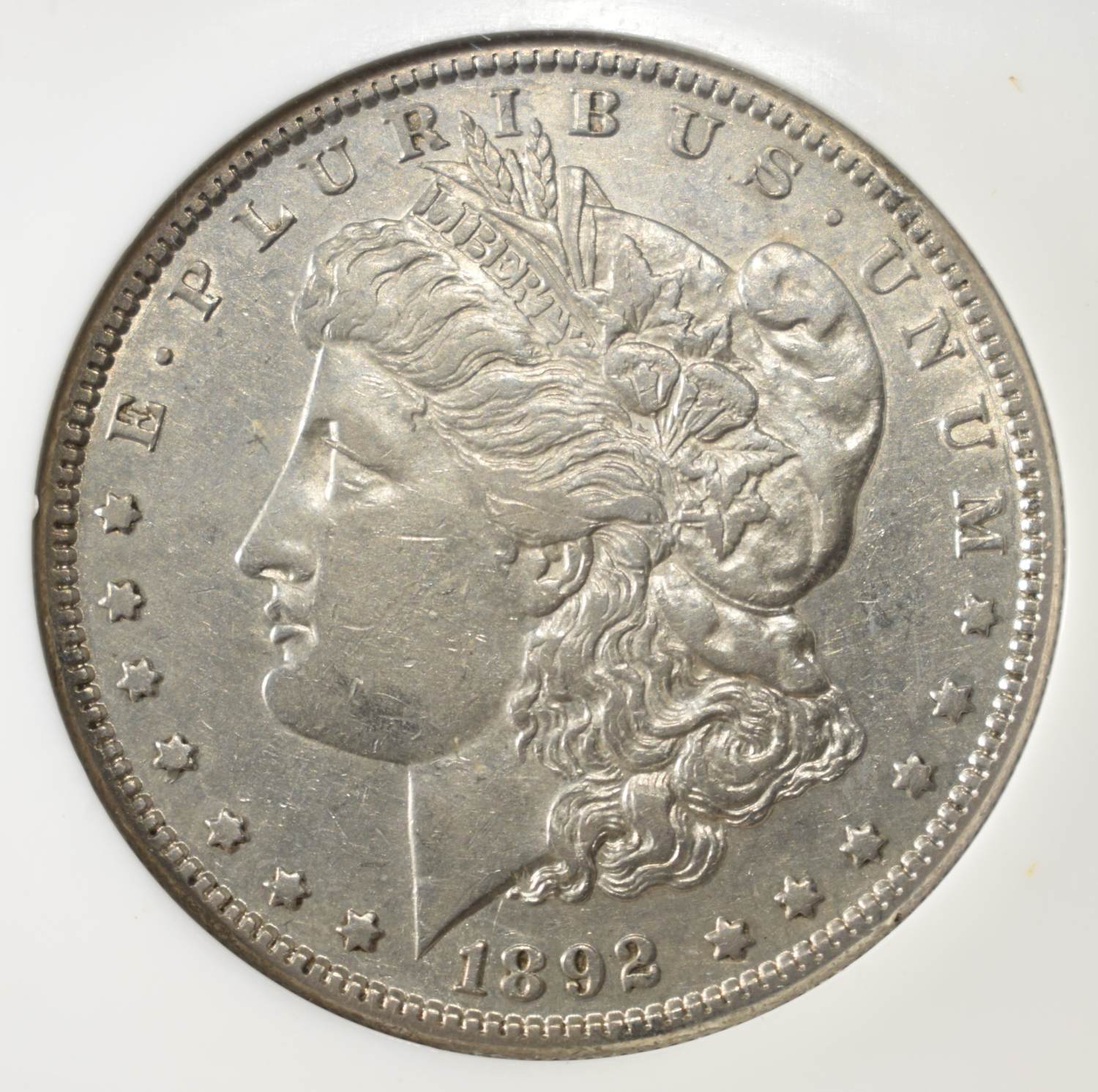 1892-S MORGAN DOLLAR PCI AU/BU