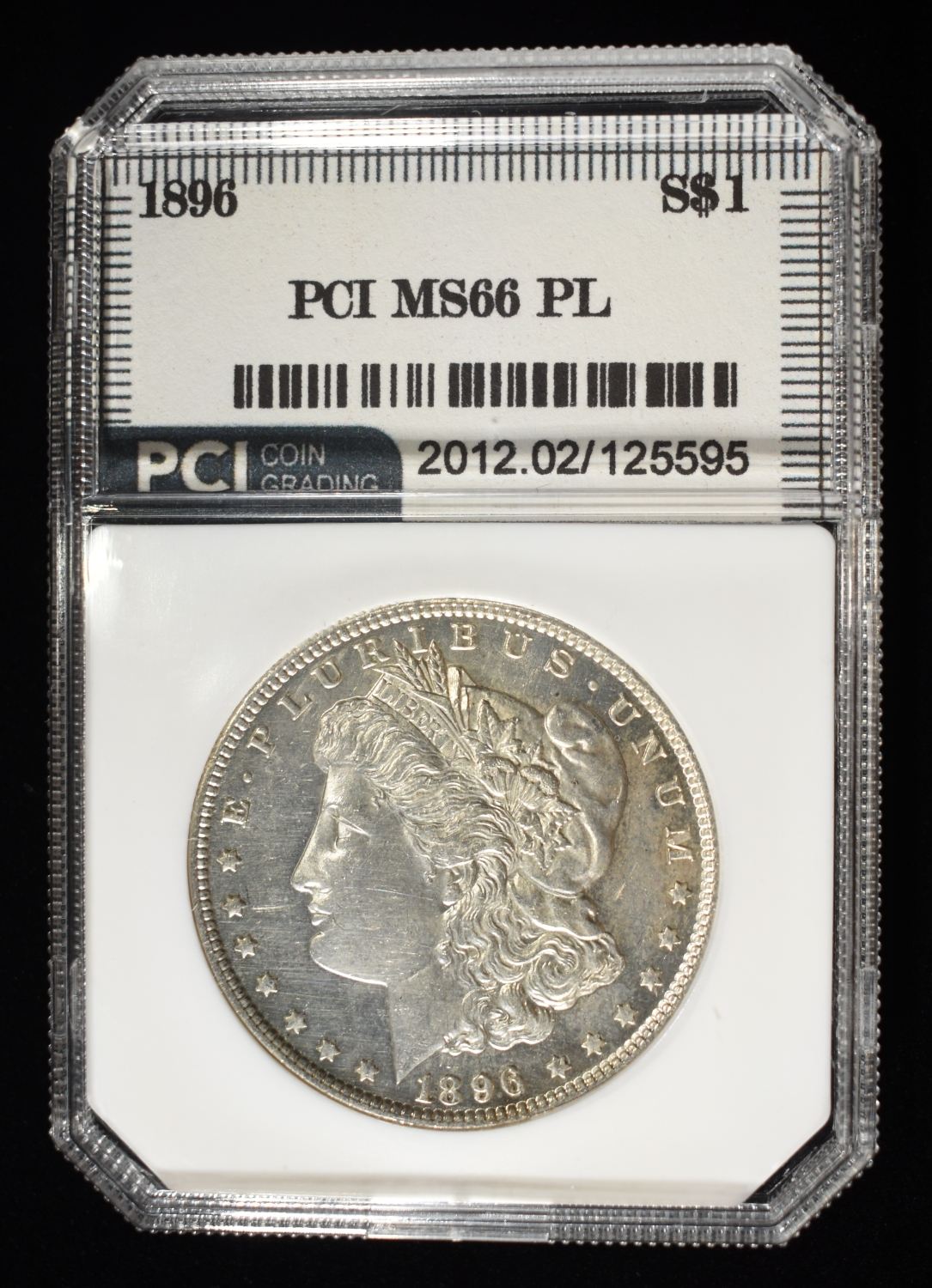 1896 MORGAN DOLLAR PCI SUPERB GEM BU PL
