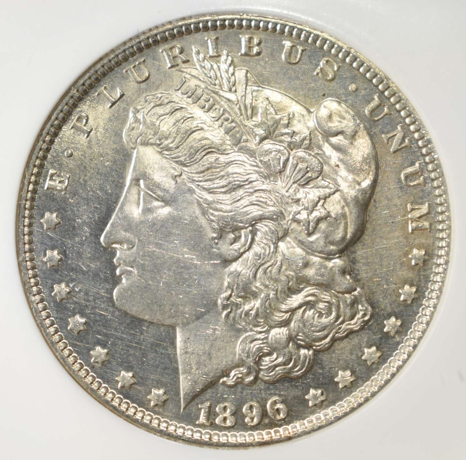 1896 MORGAN DOLLAR PCI SUPERB GEM BU PL