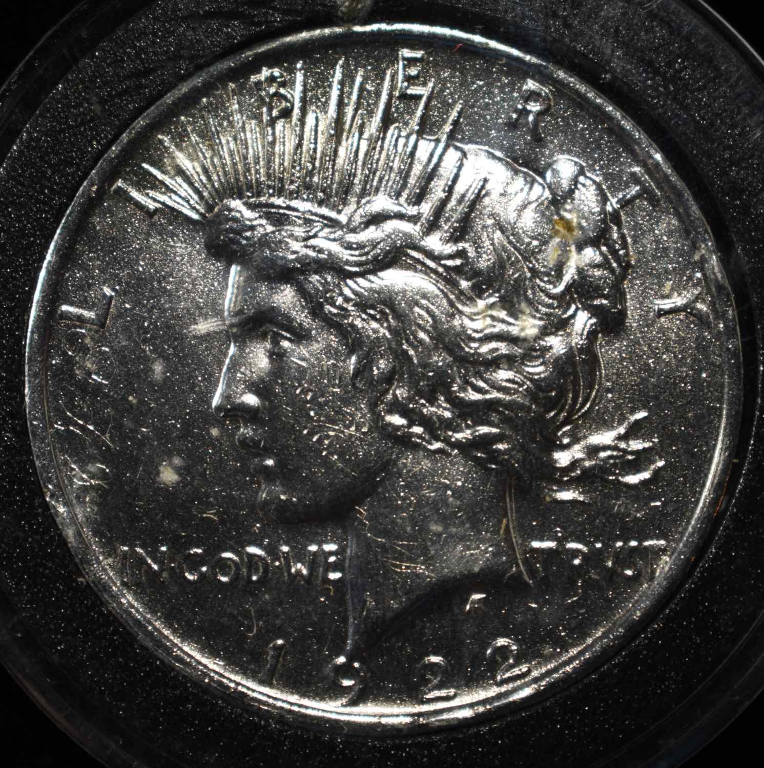 1922 PEACE DOLLAR DAMAGED