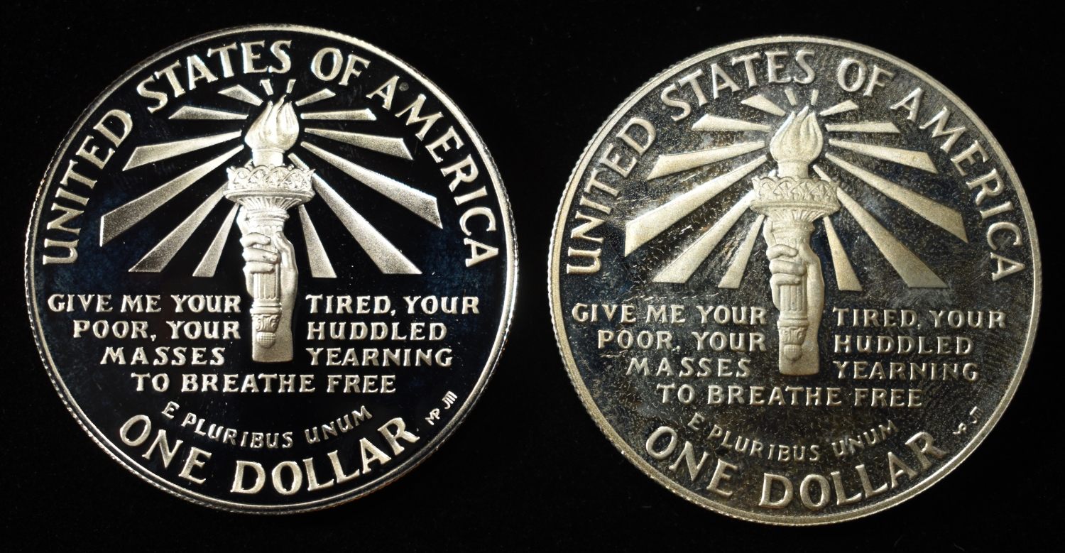 (2) 1986-S $1 COMMEM 90% SILVER