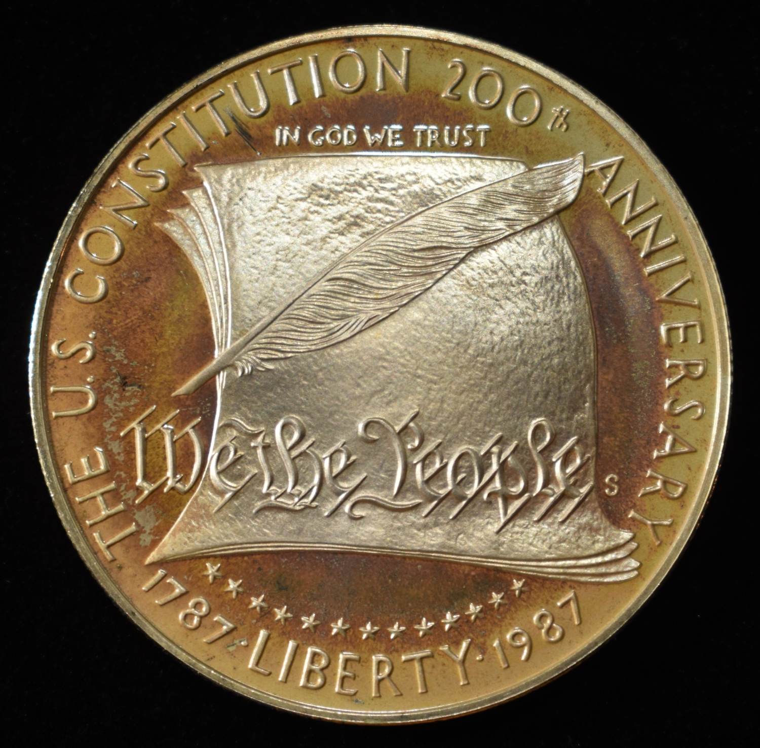 1987 $1 COMEMM CONSTITUTION ANNIV