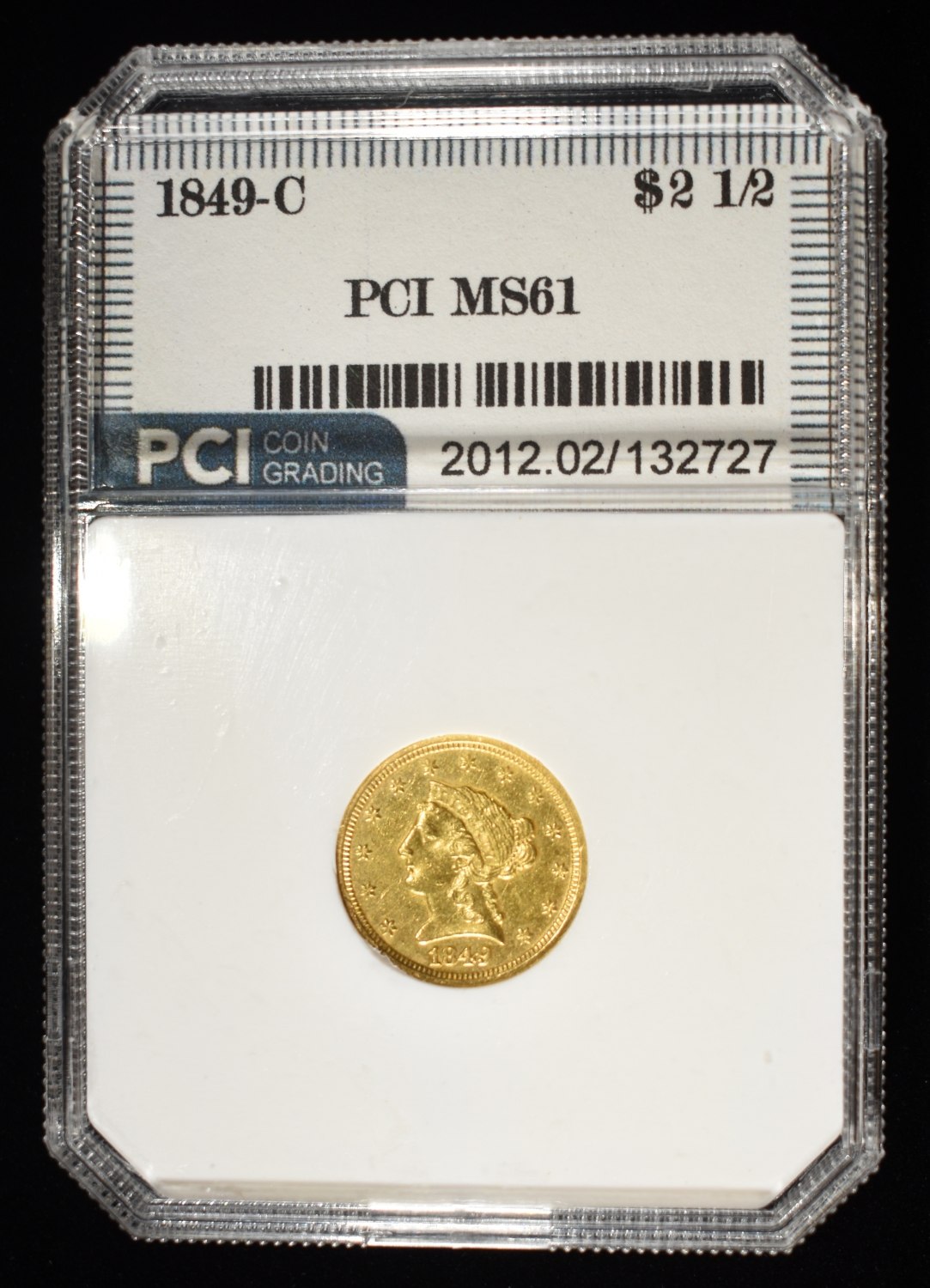 1849-C $2.50 LIBERTY GOLD PCI BU