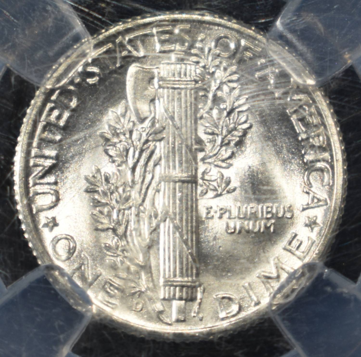 1940-D MERCURY DIME NGC MS66