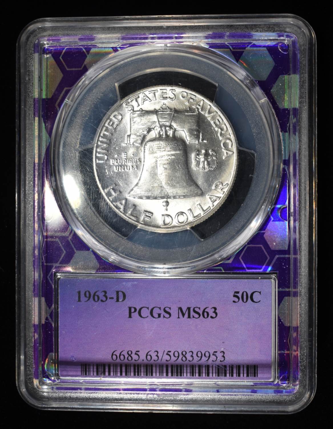 1963-D FRANKLIN 50C PCGS MS63