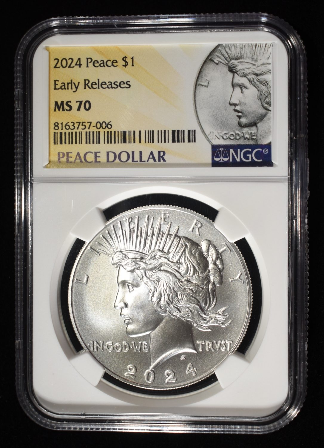 2024 PEACE DOLLAR NGC MS70 EARLY RELEASES