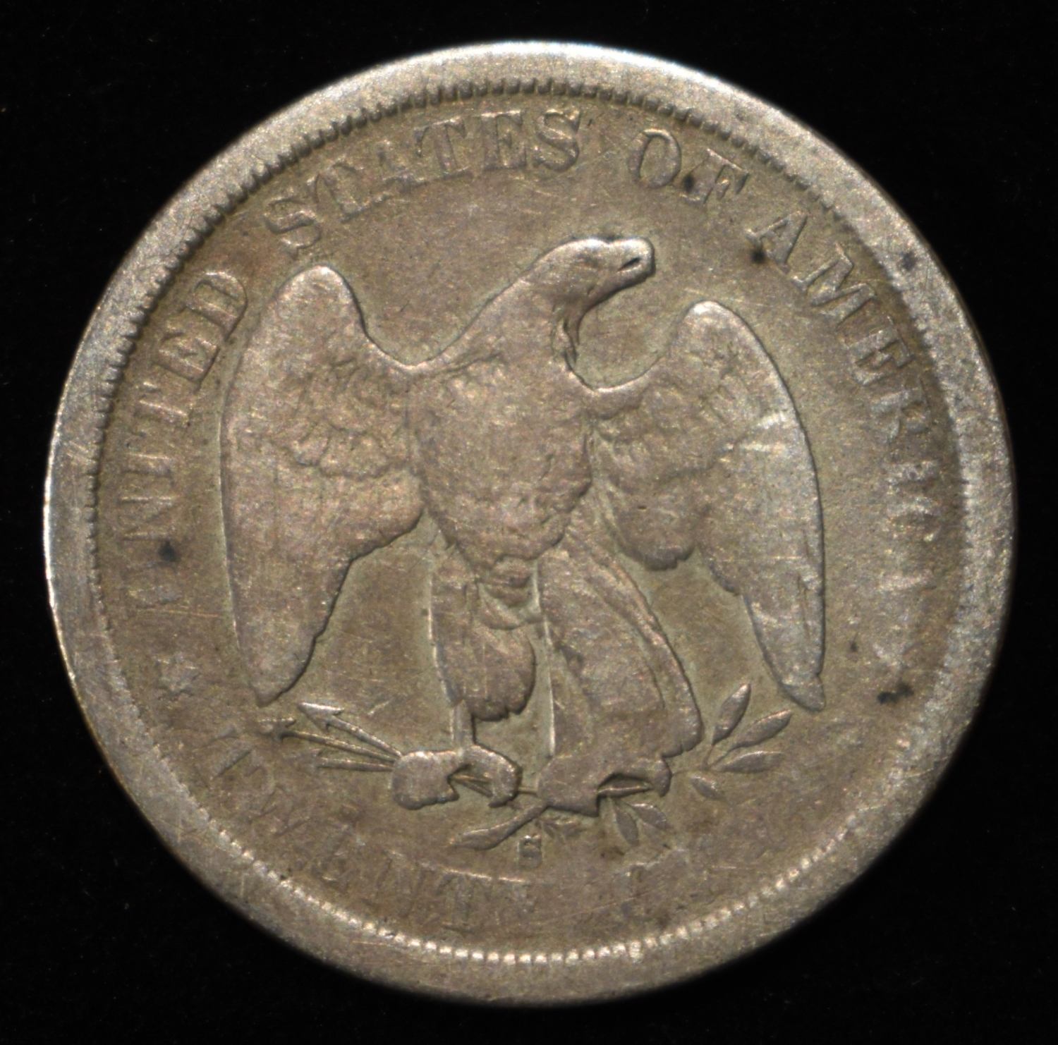 1875-S 20-CENT PIECE GOOD