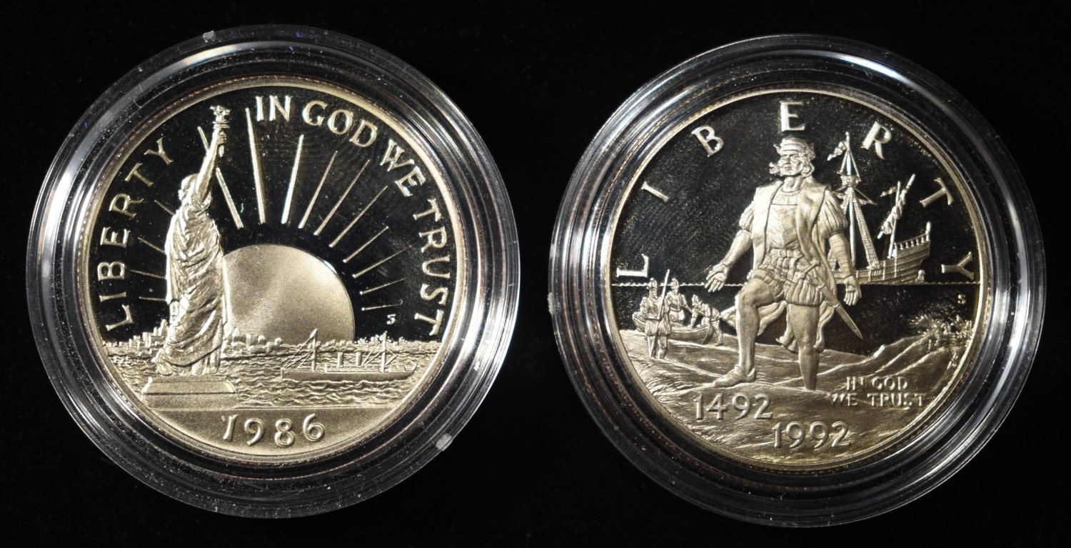 1992 & 1986 50C COMMEMS